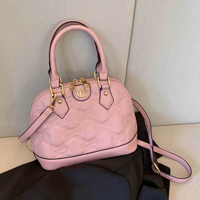 Double Zipper Leather Hand Bag