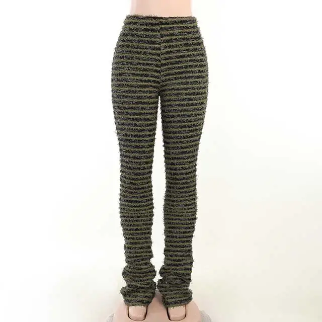 Knit High Waist Casual Pant