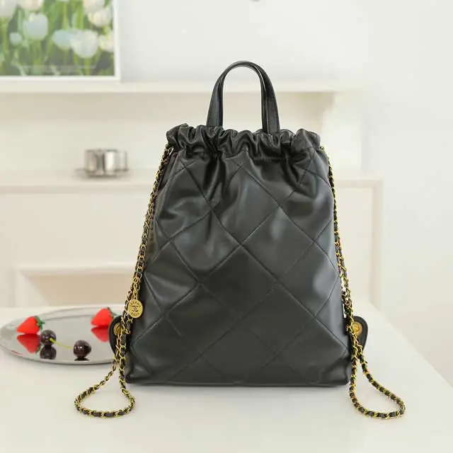 Fashion Letter Leather Backpack