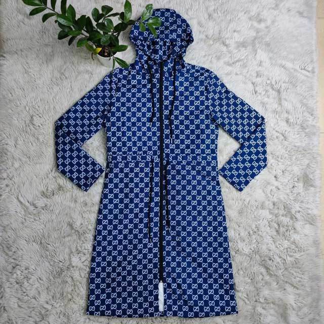 Printed Casual Windbreaker Coat