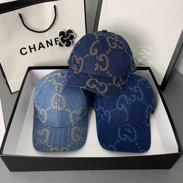 Fashion Print Denim Baseball Cap