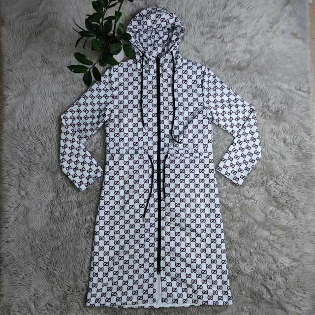 Printed Casual Windbreaker Coat