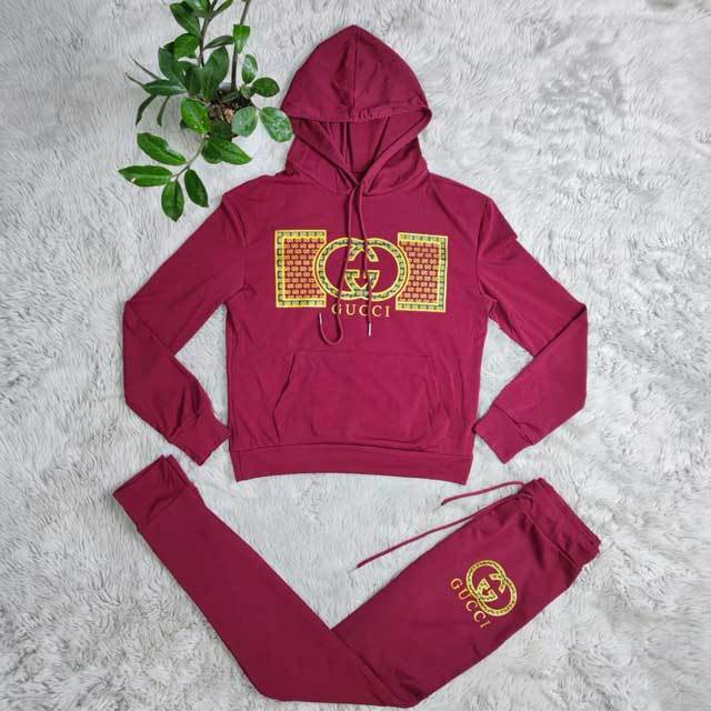 Letter Design Casual Hooded Jogging Suit
