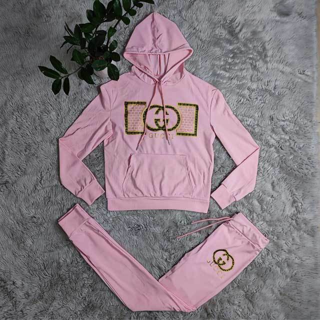 Letter Design Casual Hooded Jogging Suit