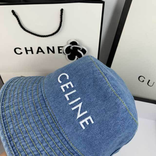 Embroidery Denim Bucket Hat