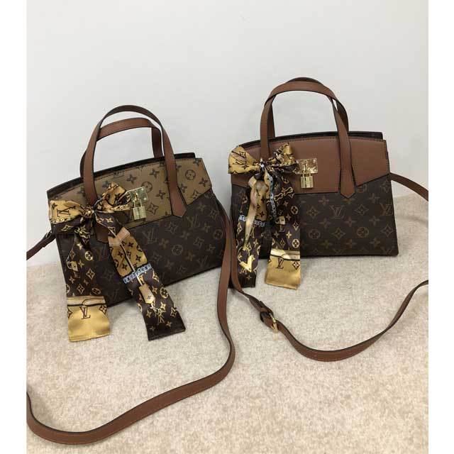 Fashion Letter Print Leather Hand Bag