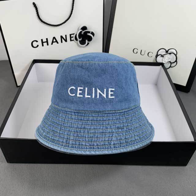 Embroidery Denim Bucket Hat
