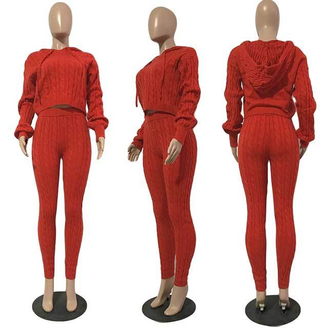 Knit Sweater Pants Set