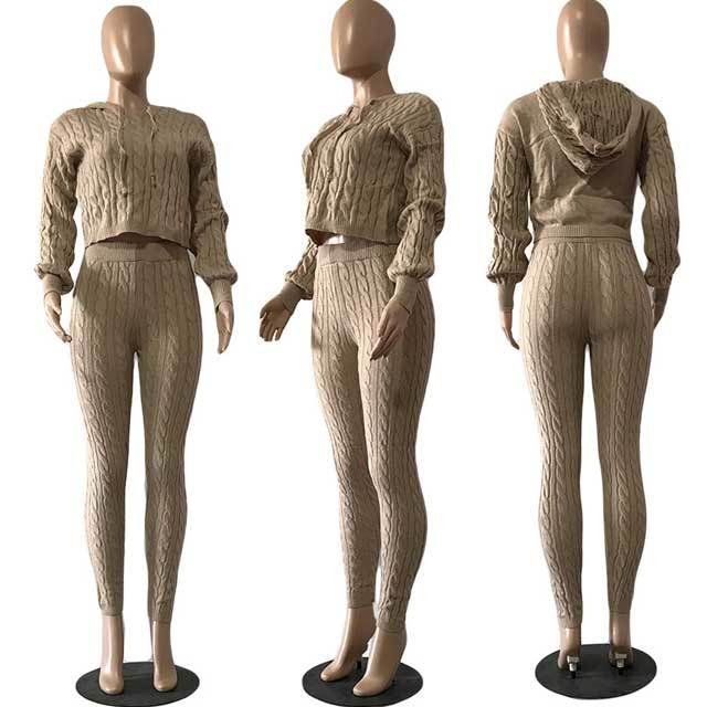 Knit Sweater Pants Set