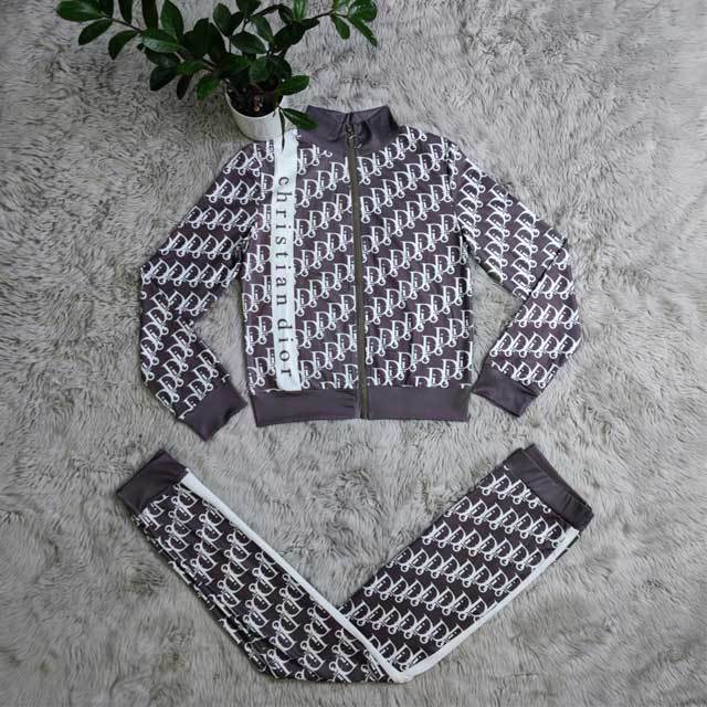 Printed Ribbed Casual Jogging Suit