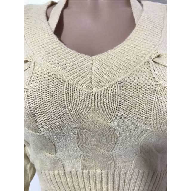 Hollow Out Knit Sweater Dress