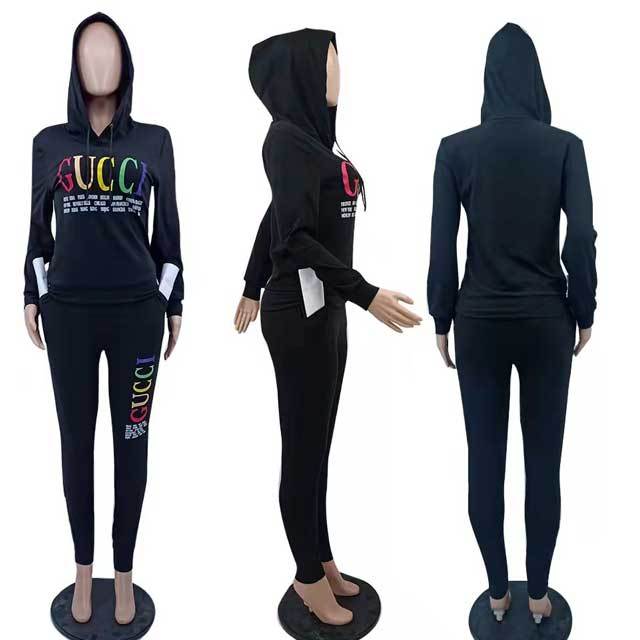 Letter Design Casual Fall Jogging Suit
