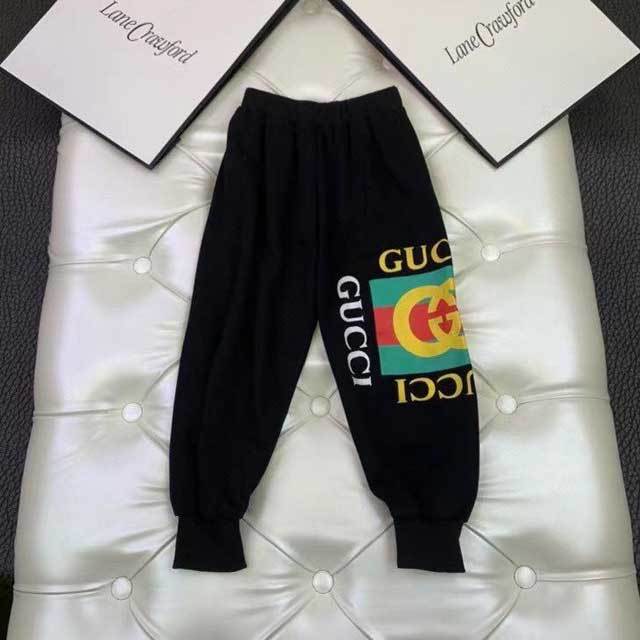 Children Letter Print Jogging Pants Set