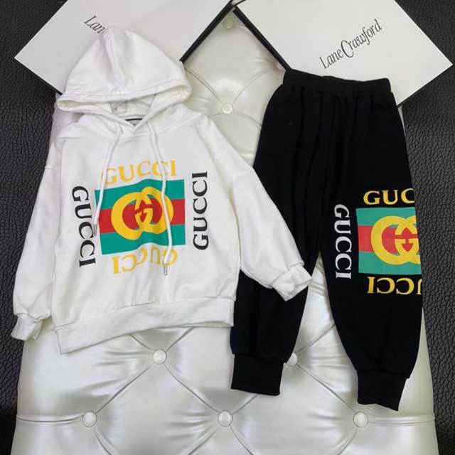 Children Letter Print Jogging Pants Set