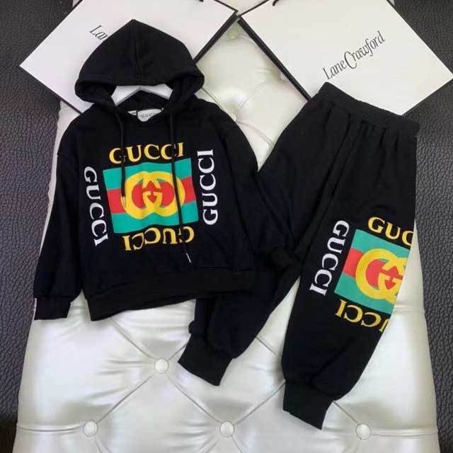 Children Letter Print Jogging Pants Set