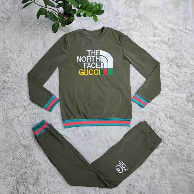 Embroidery Striped Tracksuit Set