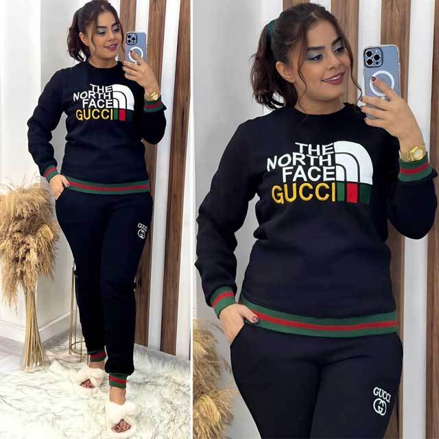 Embroidery Striped Tracksuit Set
