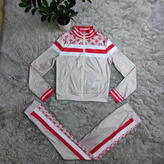 Striped Casual Tracksuit Set