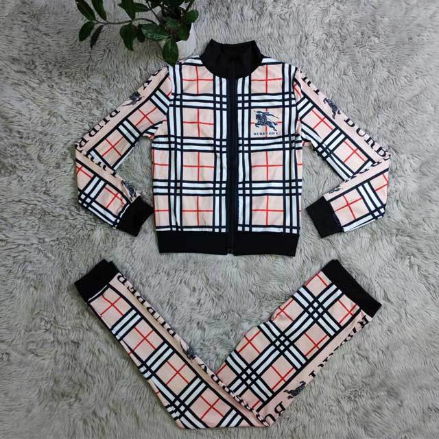 Plaid Print Casual Tracksuit Set