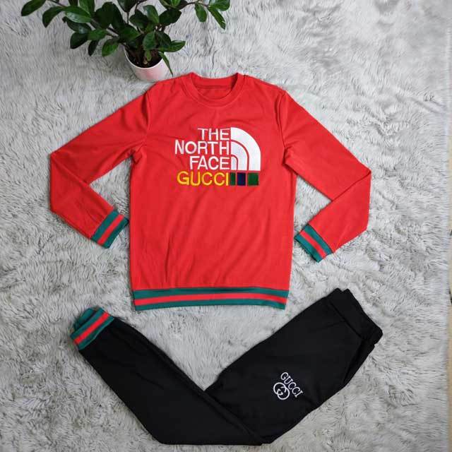 Embroidery Striped Tracksuit Set