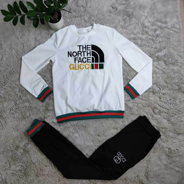 Embroidery Striped Tracksuit Set