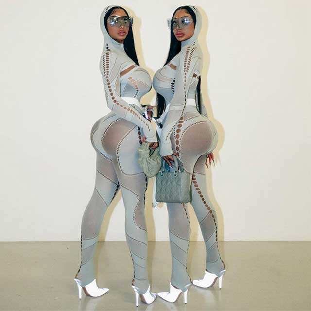 Hollow Out Hooded Lingerie Jumpsuit