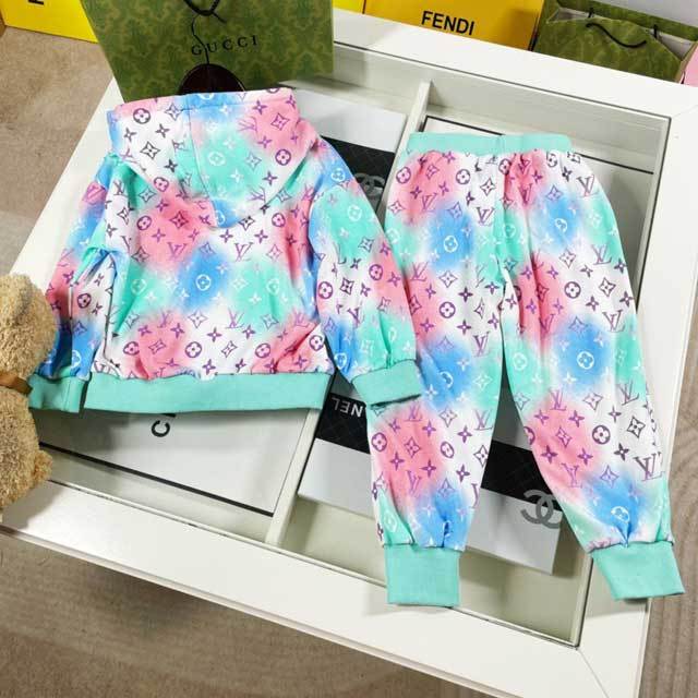 Letter Print Children Tracksuit Set