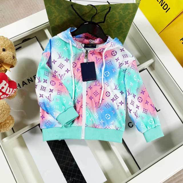 Letter Print Children Tracksuit Set