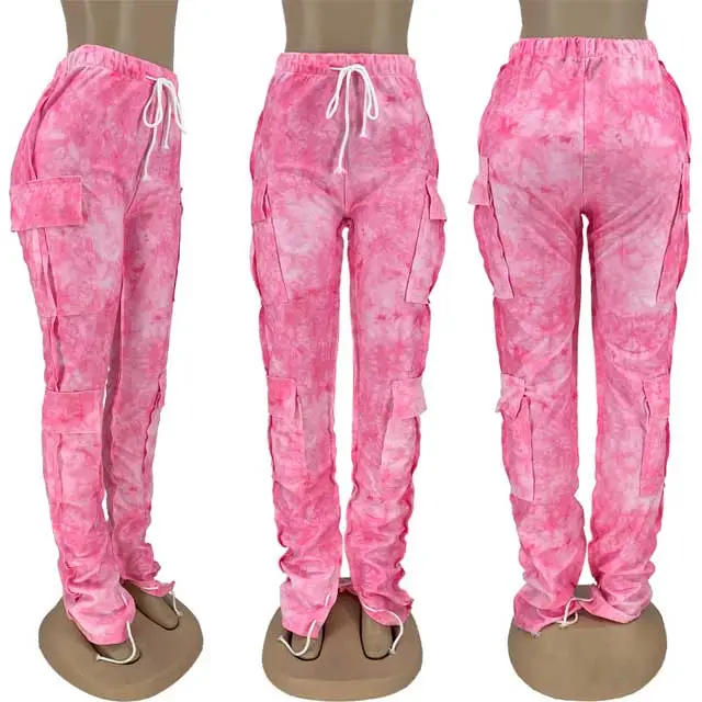 Tie Dye Casual Cargo Pant