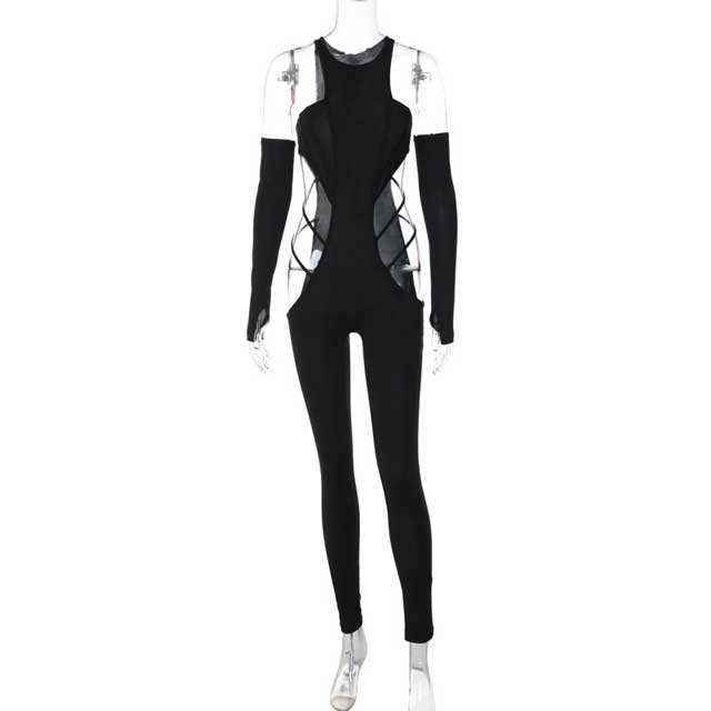 Basic Hollow Out Jumpsuit