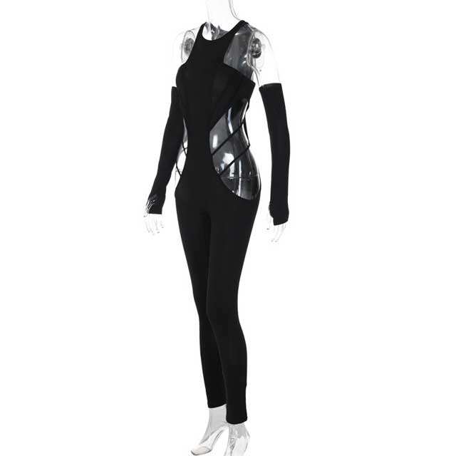 Basic Hollow Out Jumpsuit