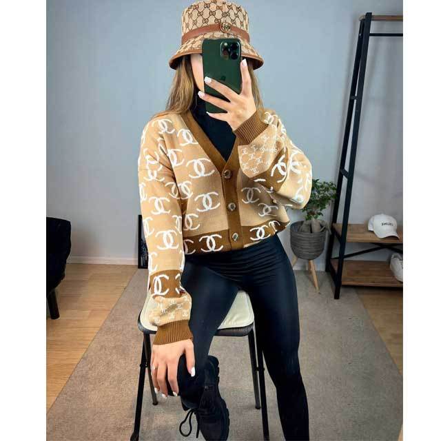 Button Knit Cardigan Sweater