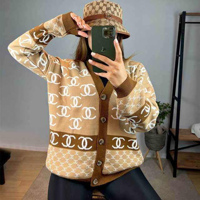 Button Knit Cardigan Sweater
