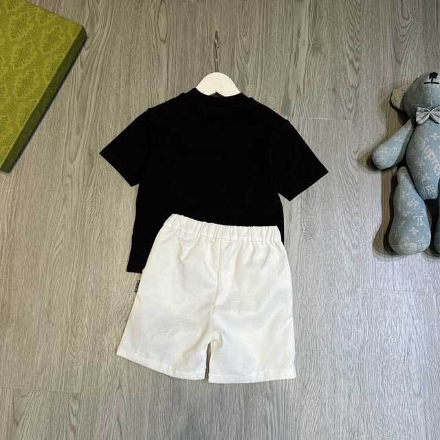 Letter Print Kids Short Set