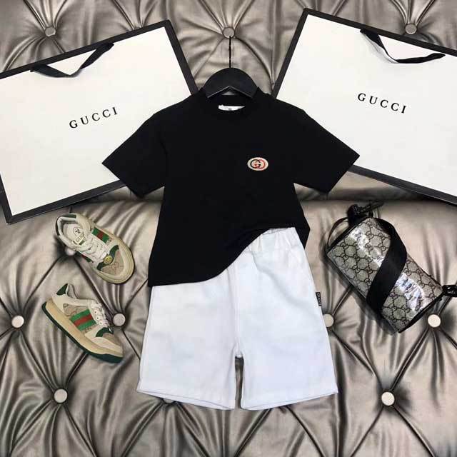 Embroidery Children Casual Short Set