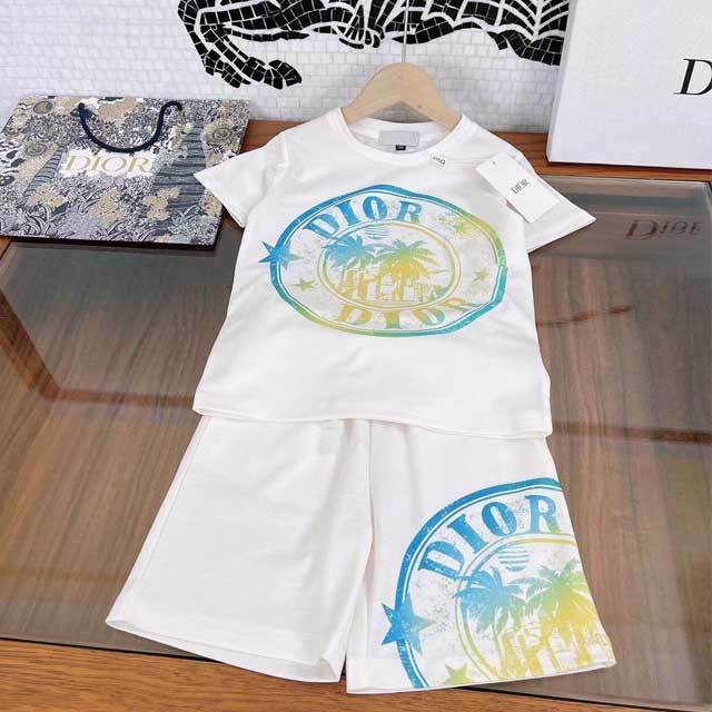 Printed Children Casual Short Set