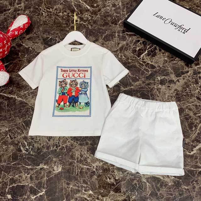 Kittens Print Children Two Piece Set