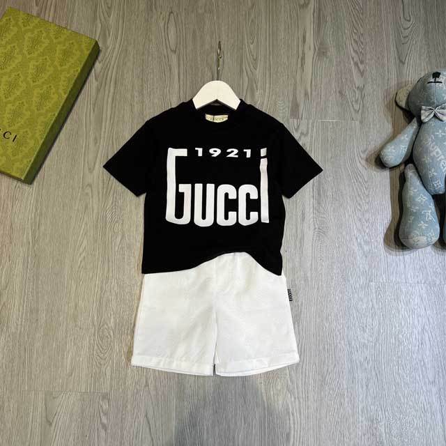 Letter Print Kids Short Set