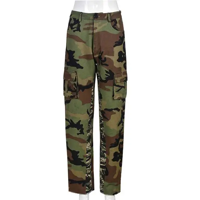 Camo Cargo Pant With Pocket