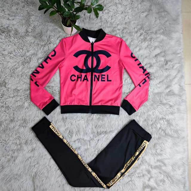 Letter Print Casual Jogging Pants Set