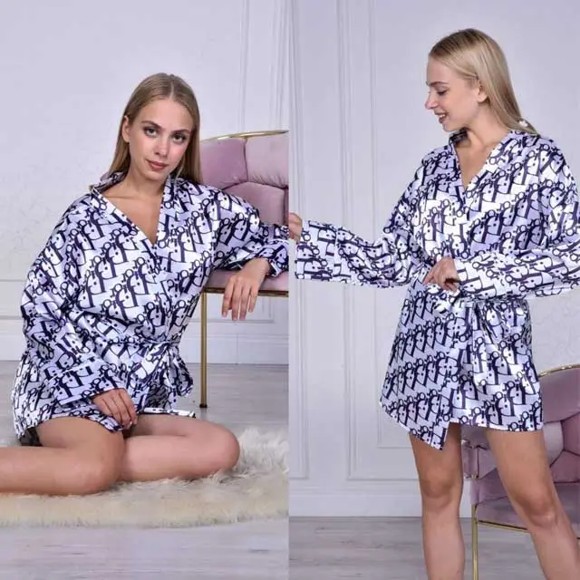 Sexy Printed Nightgown Dress