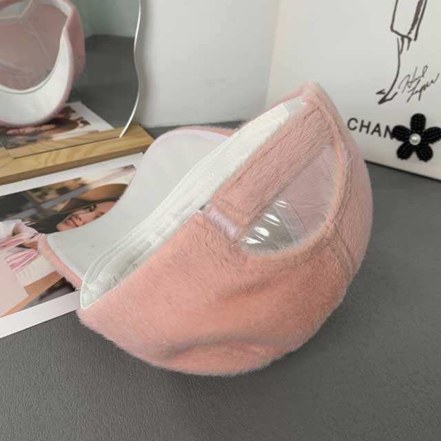 Candy Color Fuzzy Baseball Cap