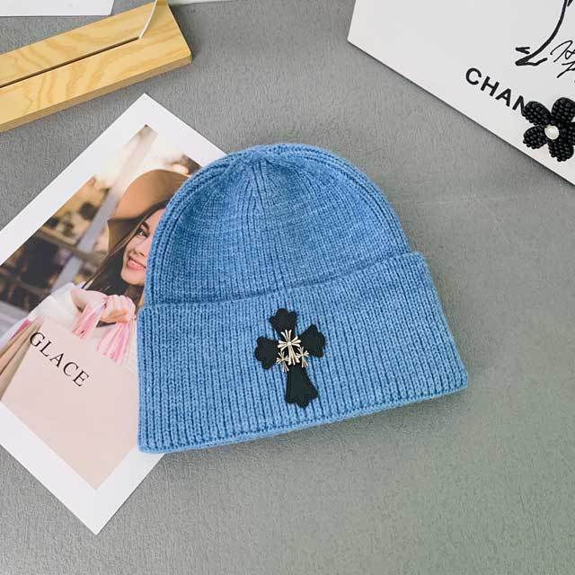 Cross Embellished Knit Hats