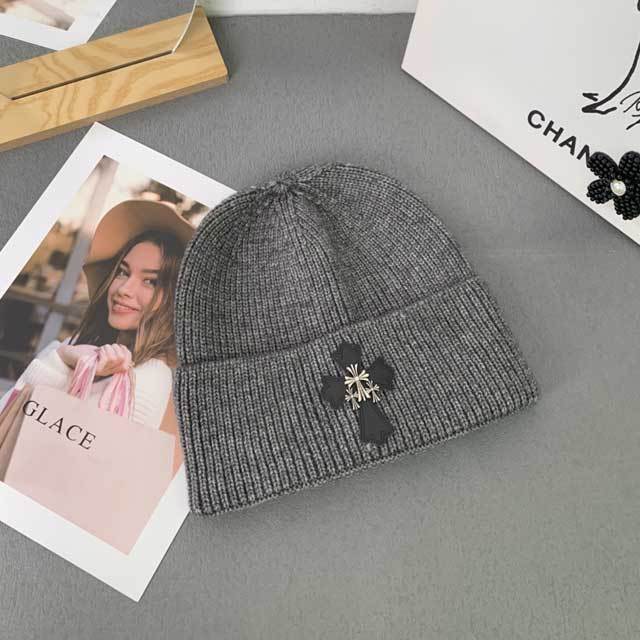 Cross Embellished Knit Hats