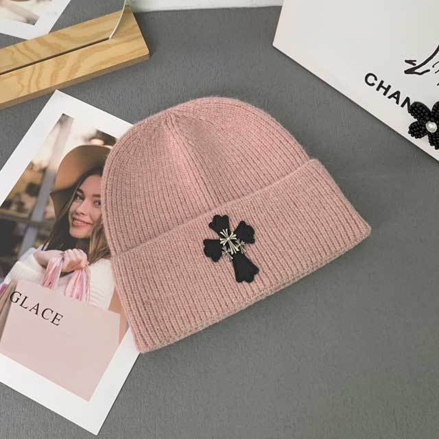 Cross Embellished Knit Hats