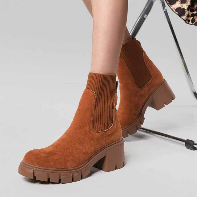 Suede Casual Socks Boots