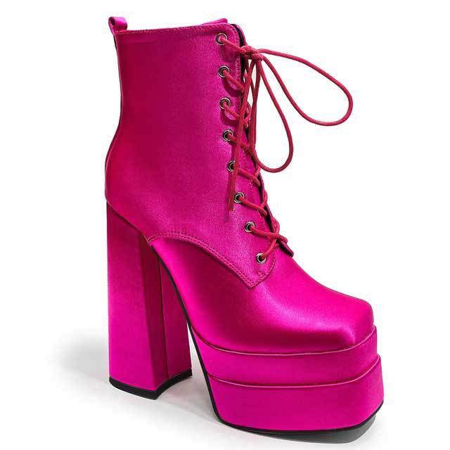 Chunky Heeled Platform Boots