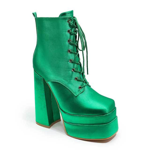 Chunky Heeled Platform Boots