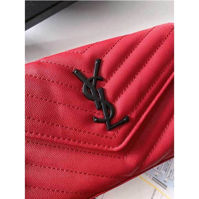 Black Letter Design Leather Shoulder Bag