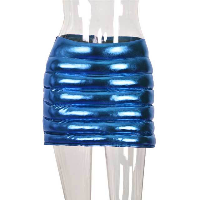 Zipper Back Bodycon Mini Skirt